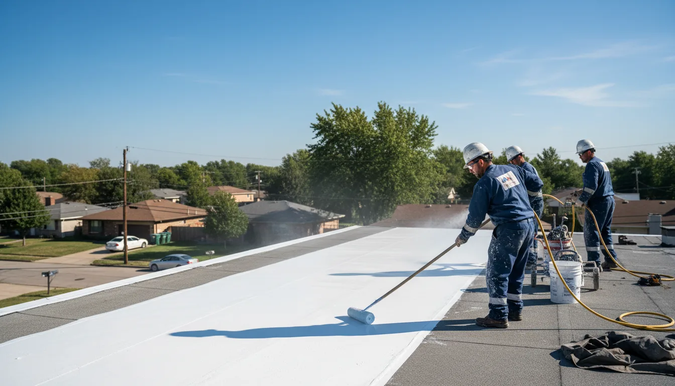 Commercial roof coating in Vermontville, MI near me